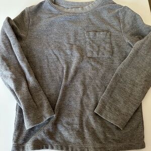 Cat & Jack Gray Waffle Knit Top